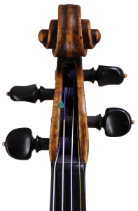 van der Heyd Violins | Antonio Indri Geige Schnecke vorne