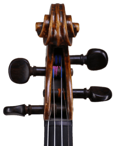 van der Heyd Violins | Ferdinand Landolphi Geige Schnecke vorne